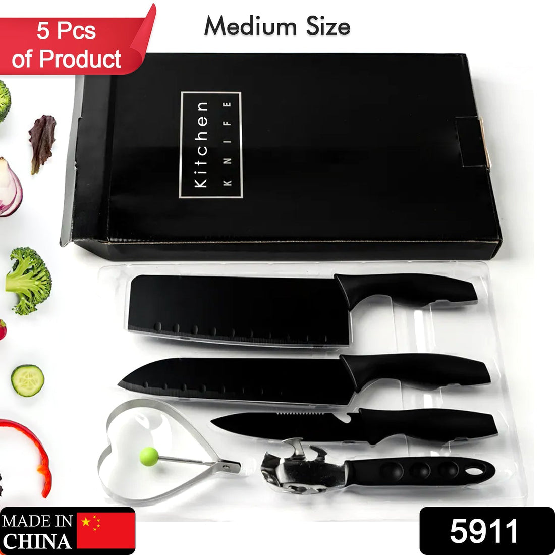 Chef knife set stainless steel