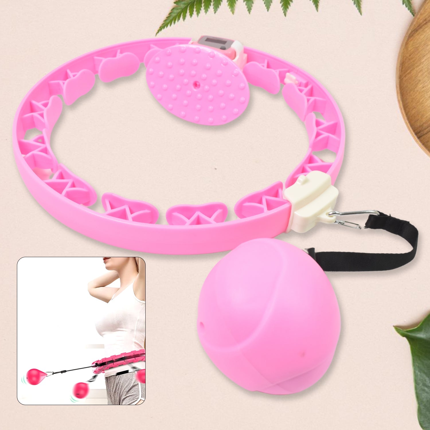 Portable Smart Hula Hoop with Anti-Slip Design