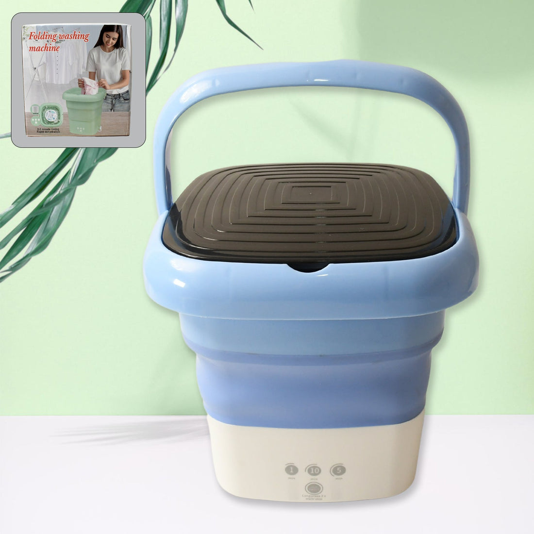 Folding Washing Machine, Mini Portable Washing Machine, Deep Cleaning, Mini Foldable Washing Machine, Suitable For Socks, Underwear, Baby Clothes &amp; Other (1 Pc)