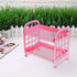 Foldable plastic storage shelf with 2 layers for kitchen or bathroom