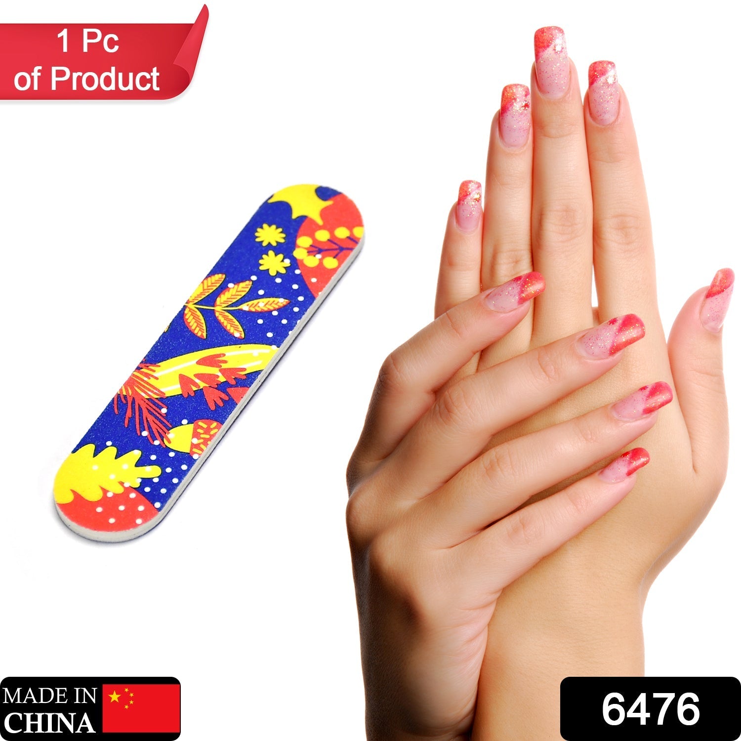 Nail file with ergonomic handle