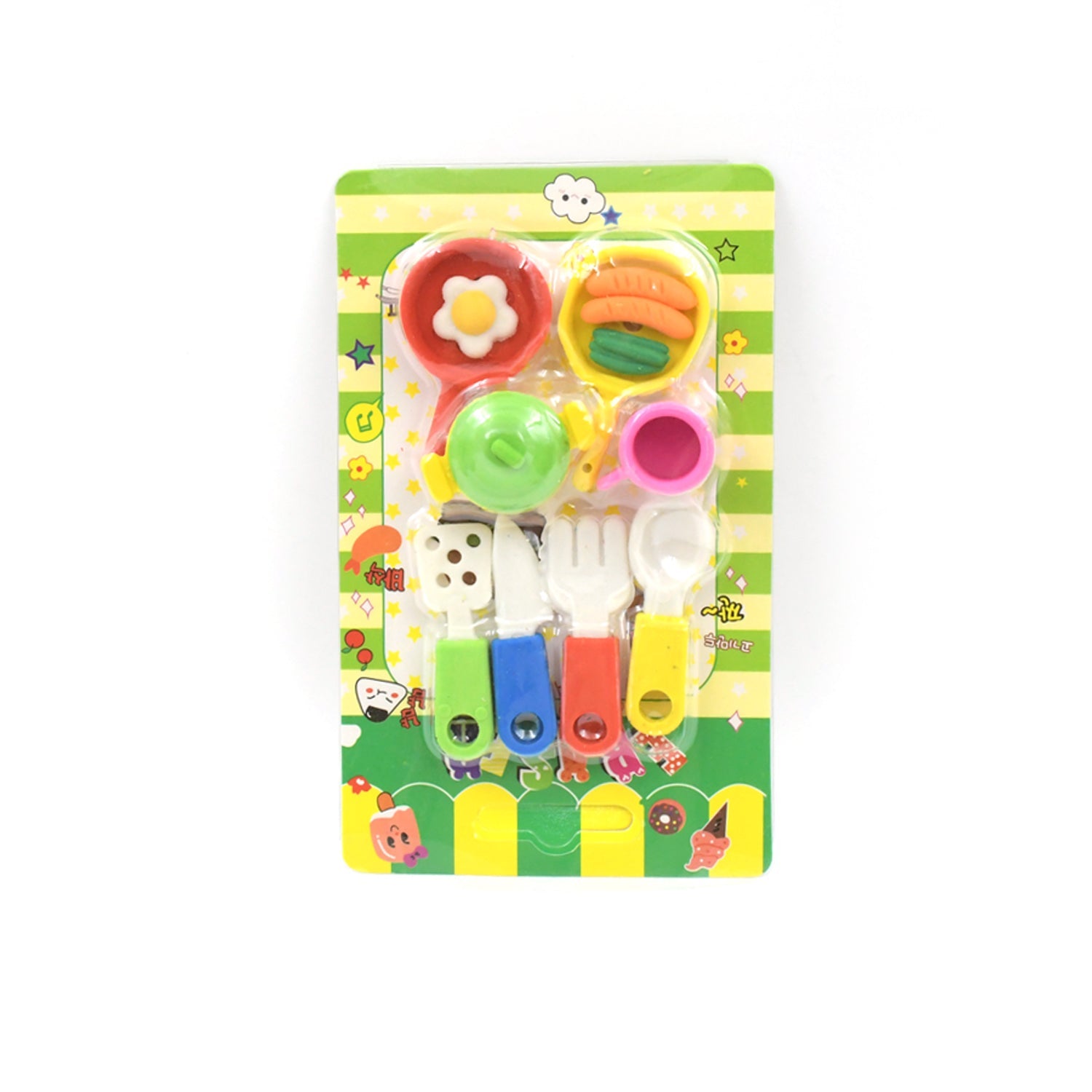 Fancy &amp; Stylish Mini Erasers for Kids (8 Pc Set) - Fun Designs, Party Favors