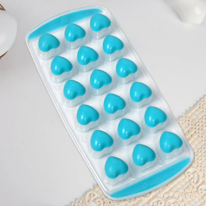 Heart-shaped ice tray with flexible silicone