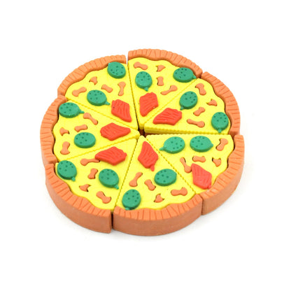 3D Pizza Slices Kids Favourite Food Eraser, Pizza 7 slice eraser for kids Adults fast food lover Stationary Kit Fancy &amp; Stylish Colorful Erasers, for Return Gift, Birthday Party, School Prize