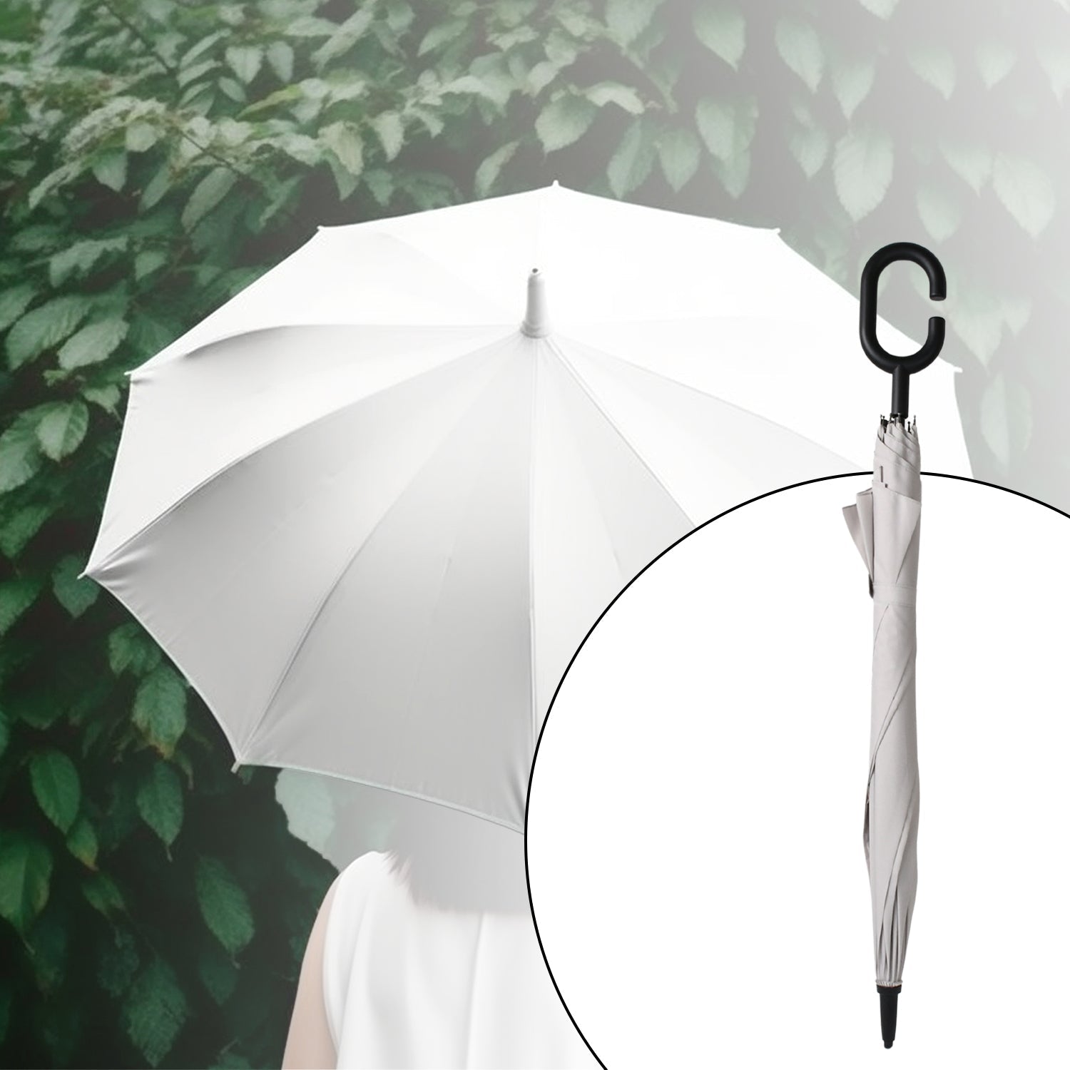 8551 Umbrella Summer Sun and Rain Protection Foldable Cute Umbrella &amp; C-Shaped Handle || UV Protection Rain Sun Umbrella || Travel Accessories || Umbrella for Children, Girls, and Boys (1 Pc / Mix Color)