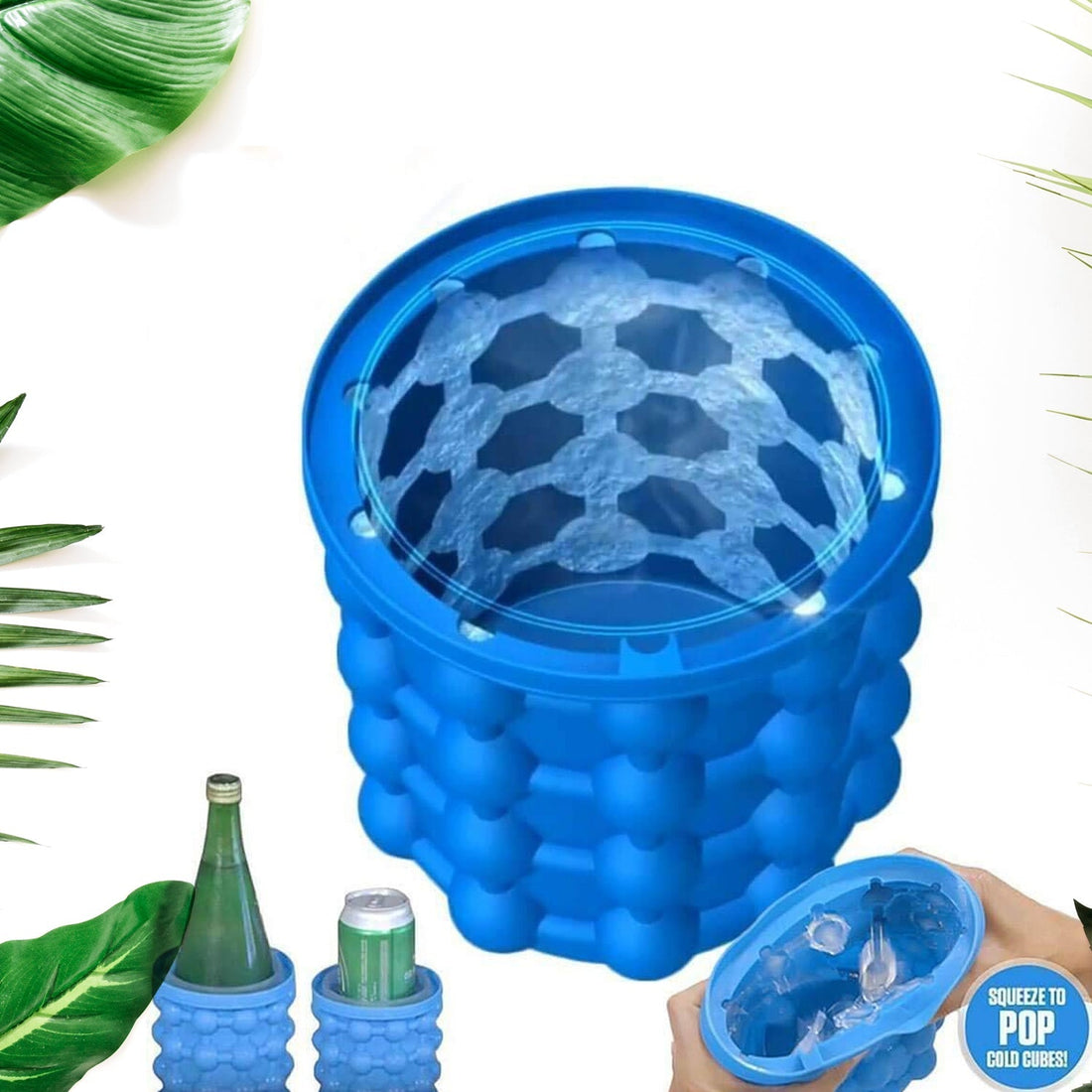 Magic silicone ice cube maker