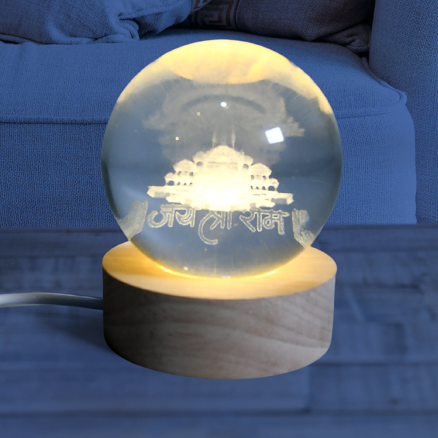 3D Crystal Ball lamps for Bedroom 3D Lamps for Home Decoration 3D Crystal Ball Night Light Gifts for Women Gifts for Men Room Decor Items for Bedroom for Friend and Family (1 Pc)