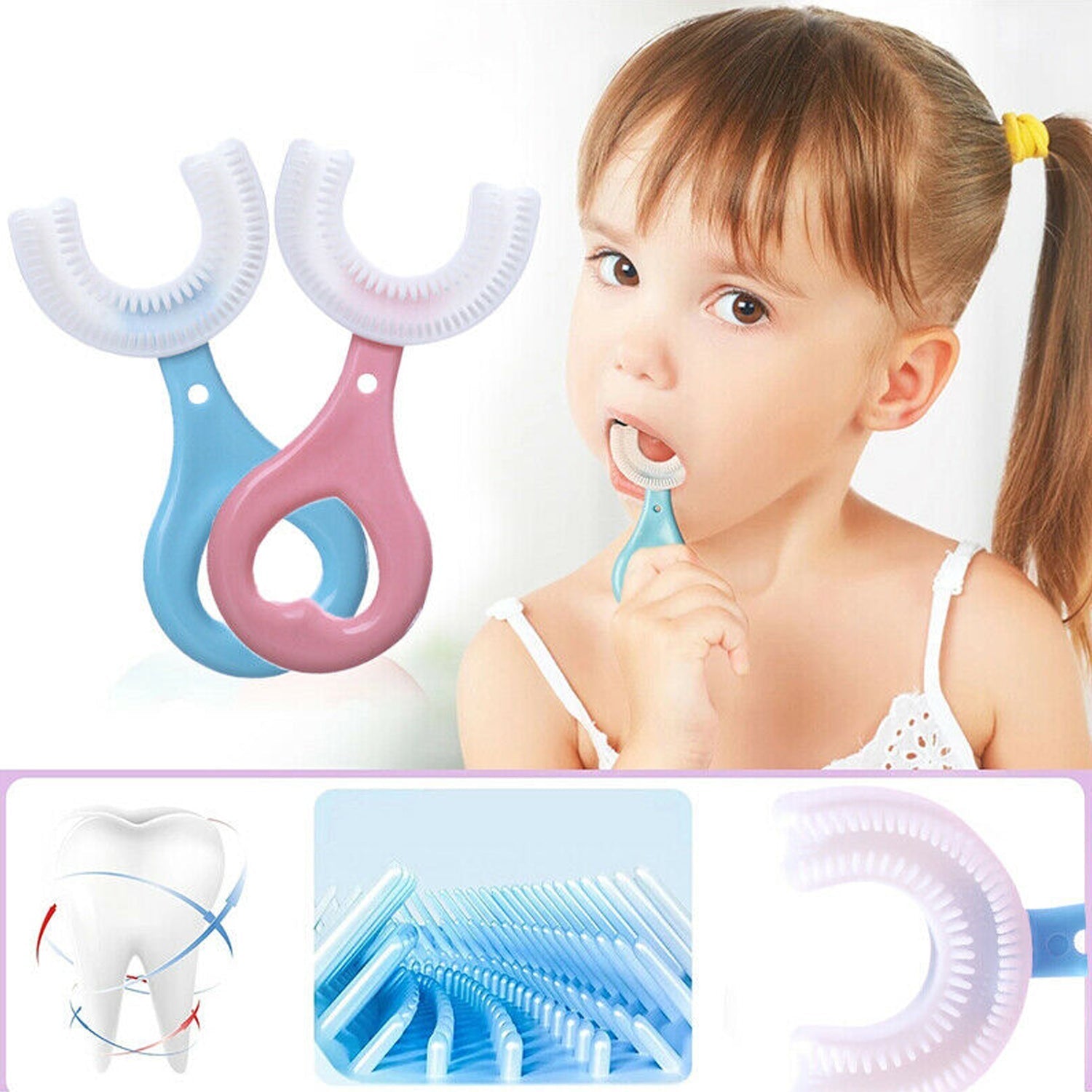 Comfortable U S toothbrush for kids&