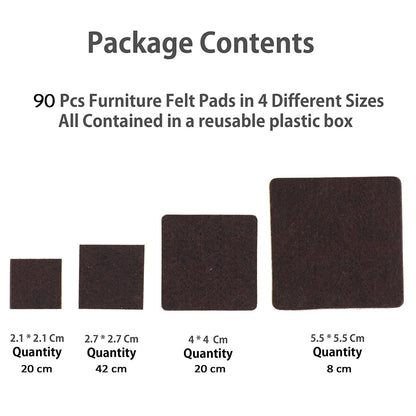 Furniture Pad Square Felt Pads Floor Protector Pad For Home &amp; All Furniture Use