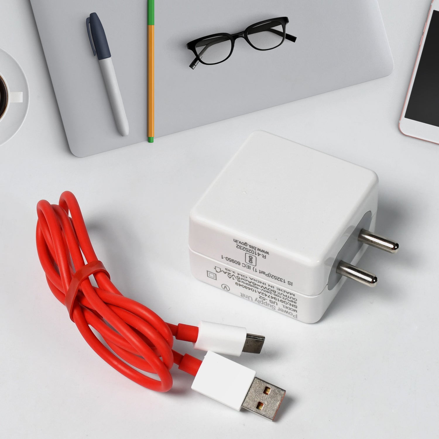 Super fast charger with cable for phones and tablets