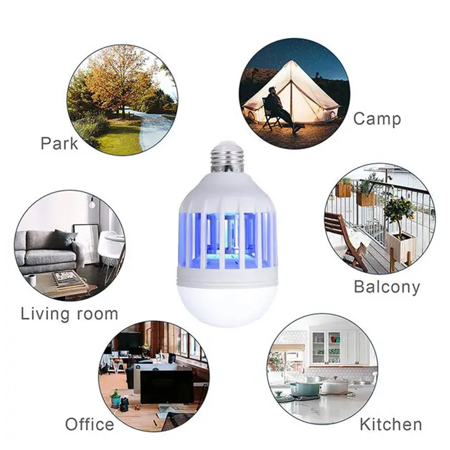 15W  Mosquito Killer Lamp E27 Summer Moths Flying Insects Led Zapper Mosquito Killer Lamp Light Bulb Household