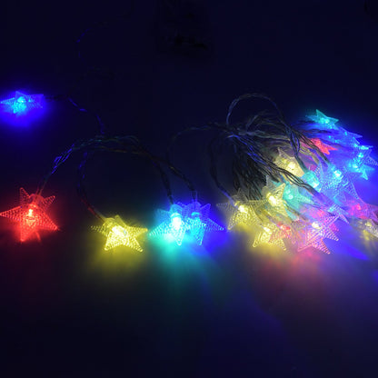 28 LED / Star 3.9 Meter Star Shape Led Light Battery Operated with Flashing Modes for Home Decoration, Kids Room, Waterproof Diwali &amp; Wedding LED Christmas Light Indoor and Outdoor Light ,Festival Decoration (Multicolor Battery Not Included 3.9Mtr)