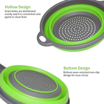 Collapsible strainer for vegetables