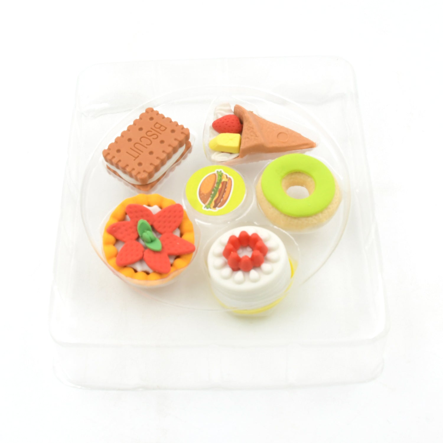 3D Fast Food Fancy &amp; Stylish Colorful Erasers, Mini Eraser Creative Cute Novelty Eraser for Children Different Designs Eraser Set for Return Gift, Birthday Party, School Prize, Fast Food Set Eraser ( 5 pc Set )