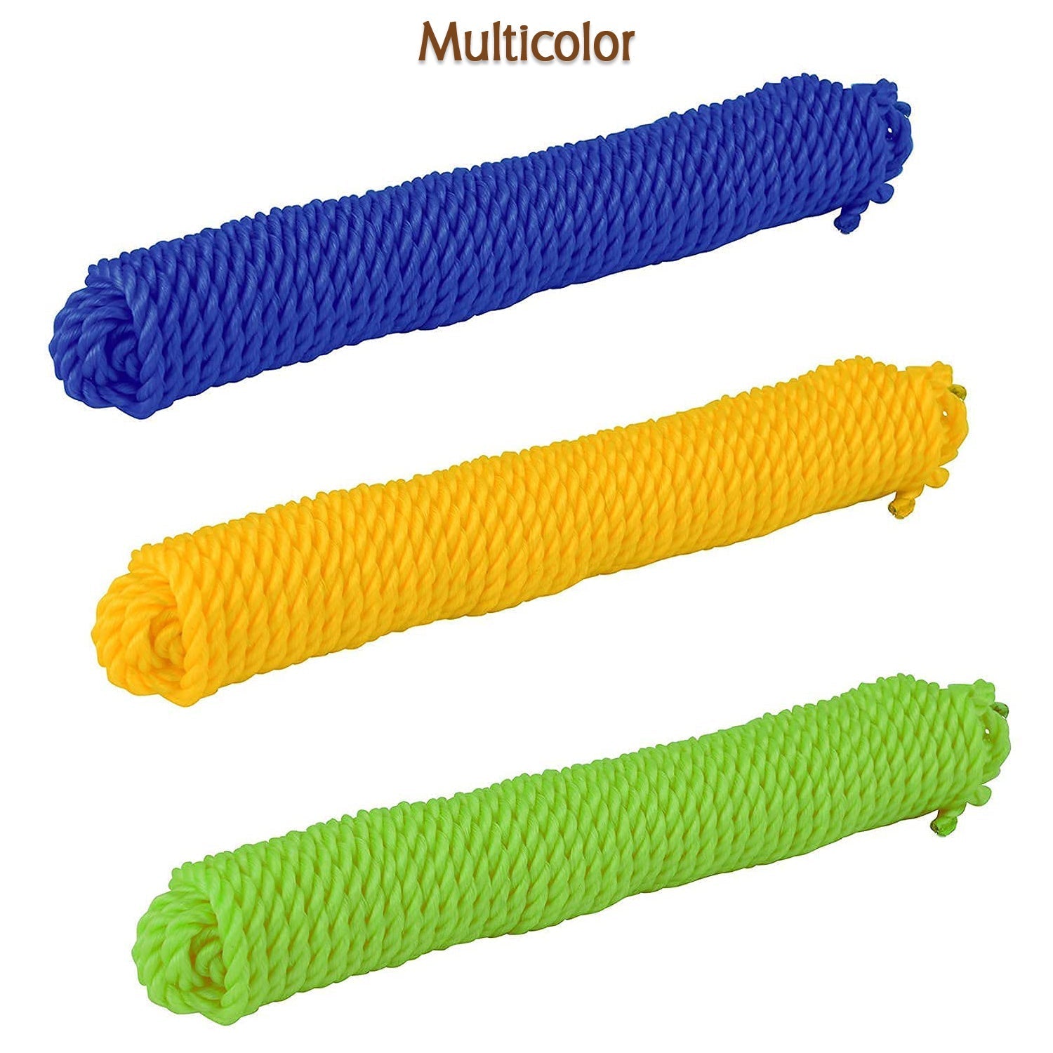 Heavy duty laundry rope with vibrant color options.