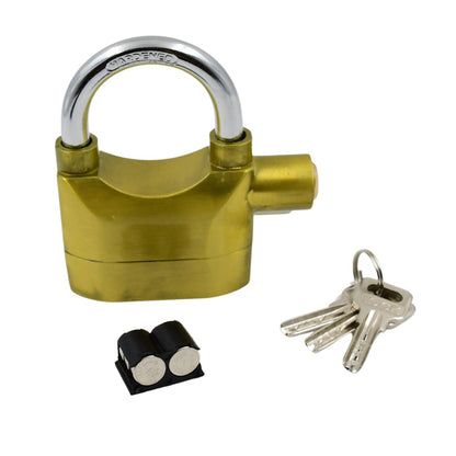 Security Alarm Metallic Lock System with 3 Keys (1 Set / Mix Color)