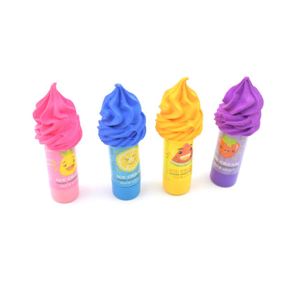 2 in1 Ice-Cream Cone Shaped Eraser Sharpener for Kids, Fancy &amp; Stylish Colorful Erasers, Mini Eraser Creative Cute Novelty Eraser for Children Different Designs Eraser Set for Return Gift, Birthday Party, School Prize (4 Pcs Set)