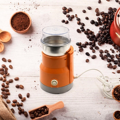 Portable food grinder for spices and coffee beans