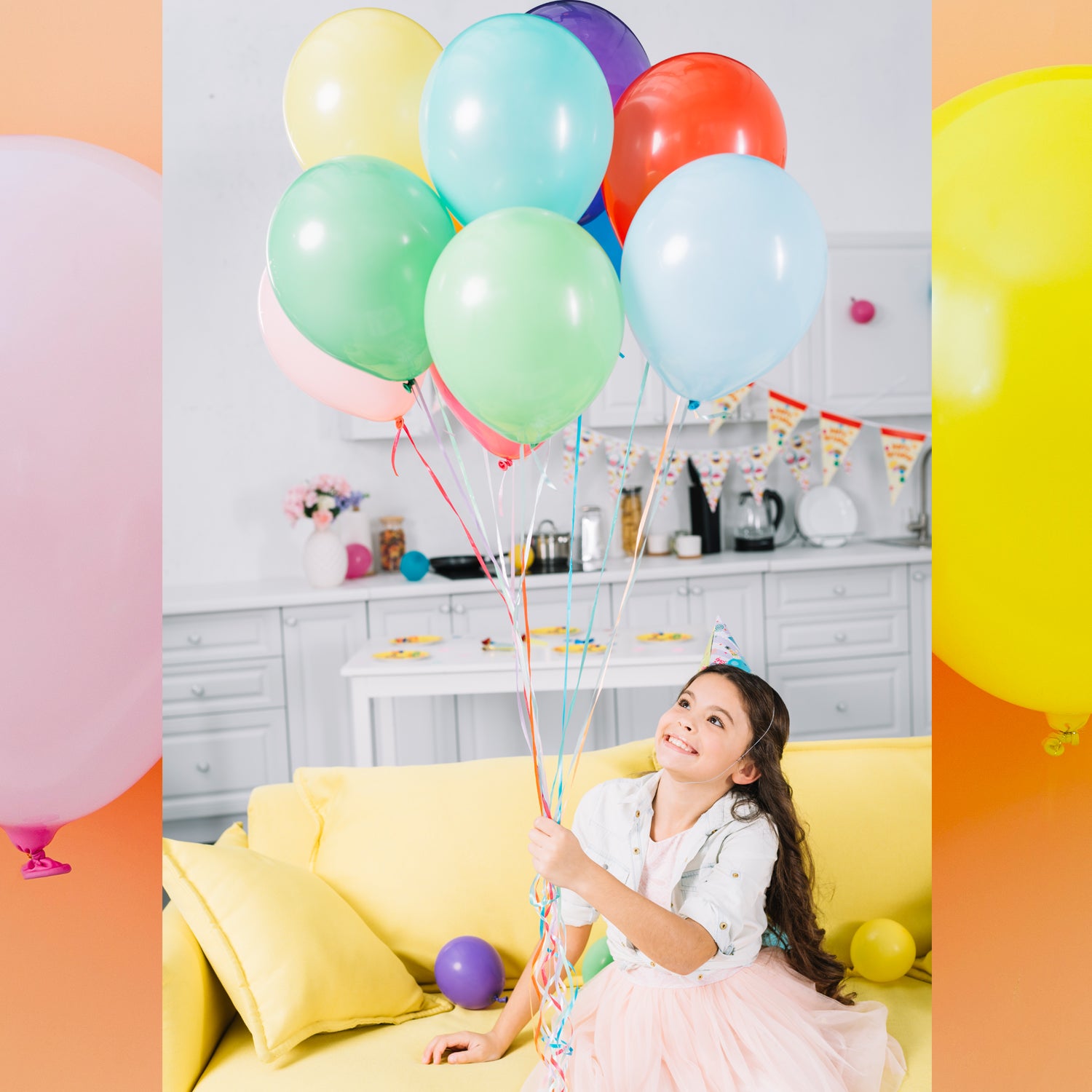 Big Size Balloons Kinds of Rainbow Party Latex Balloons for Birthday / Anniversary / Valentine&