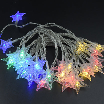 28 LED / Star 3.9 Meter Star Shape Led Light Battery Operated with Flashing Modes for Home Decoration, Kids Room, Waterproof Diwali &amp; Wedding LED Christmas Light Indoor and Outdoor Light ,Festival Decoration (Multicolor Battery Not Included 3.9Mtr)