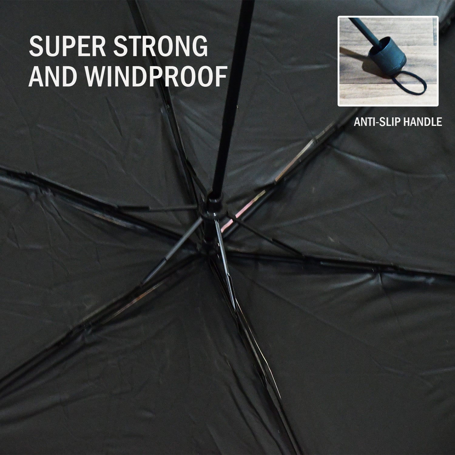 3-Fold Sun &amp; Rain Protective Foldable Umbrella (1 Pc)