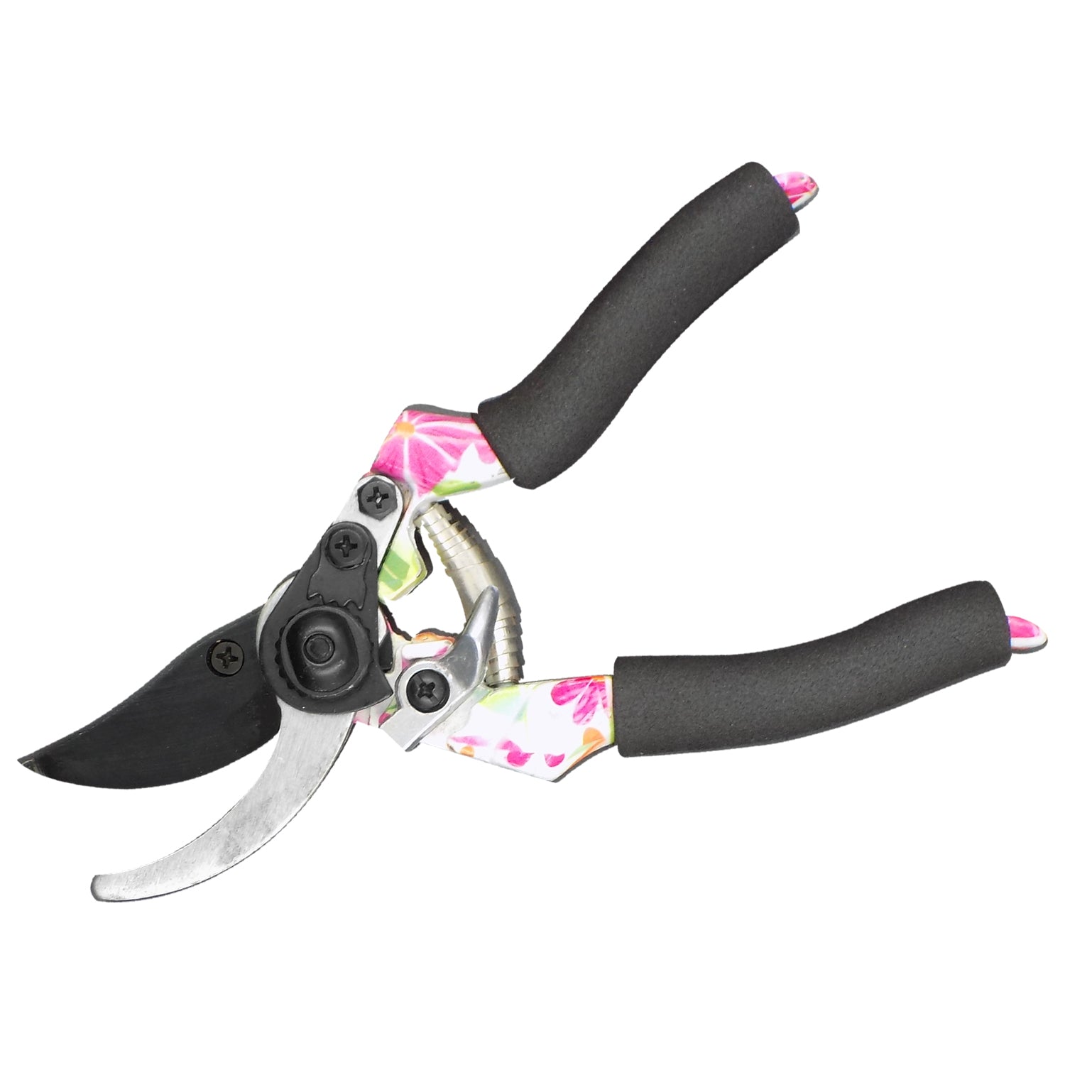 Ergonomic garden pruners with sharp blades for easy cutting and trimming tasks