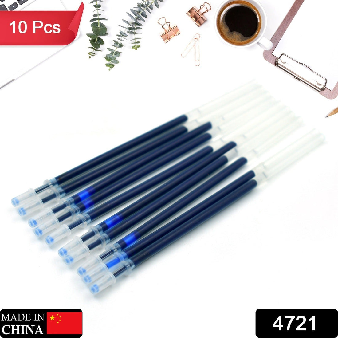 Blue Pen Refill All Round Ball Pen Refill Smooth Writing Pen Refill all Pen Suitable (10 Pc)