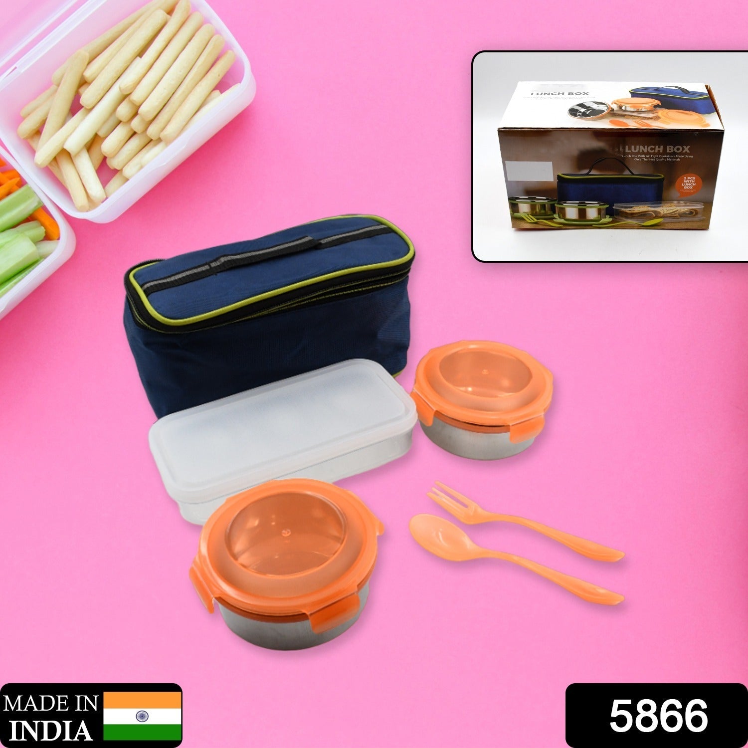 AIRTIGHT &amp; LEAK PROOF STAINLESS STEEL CONTAINER MULTI COMPARTMENT LUNCH BOX CARRY TO ALL TYPE LUNCH IN LUNCH BOX &amp; PREMIUM QUALITY LUNCH BOX IDEAL FOR OFFICE , SCHOOL KIDS &amp; TRAVELLING IDEAL (3 Different Lunch Box)