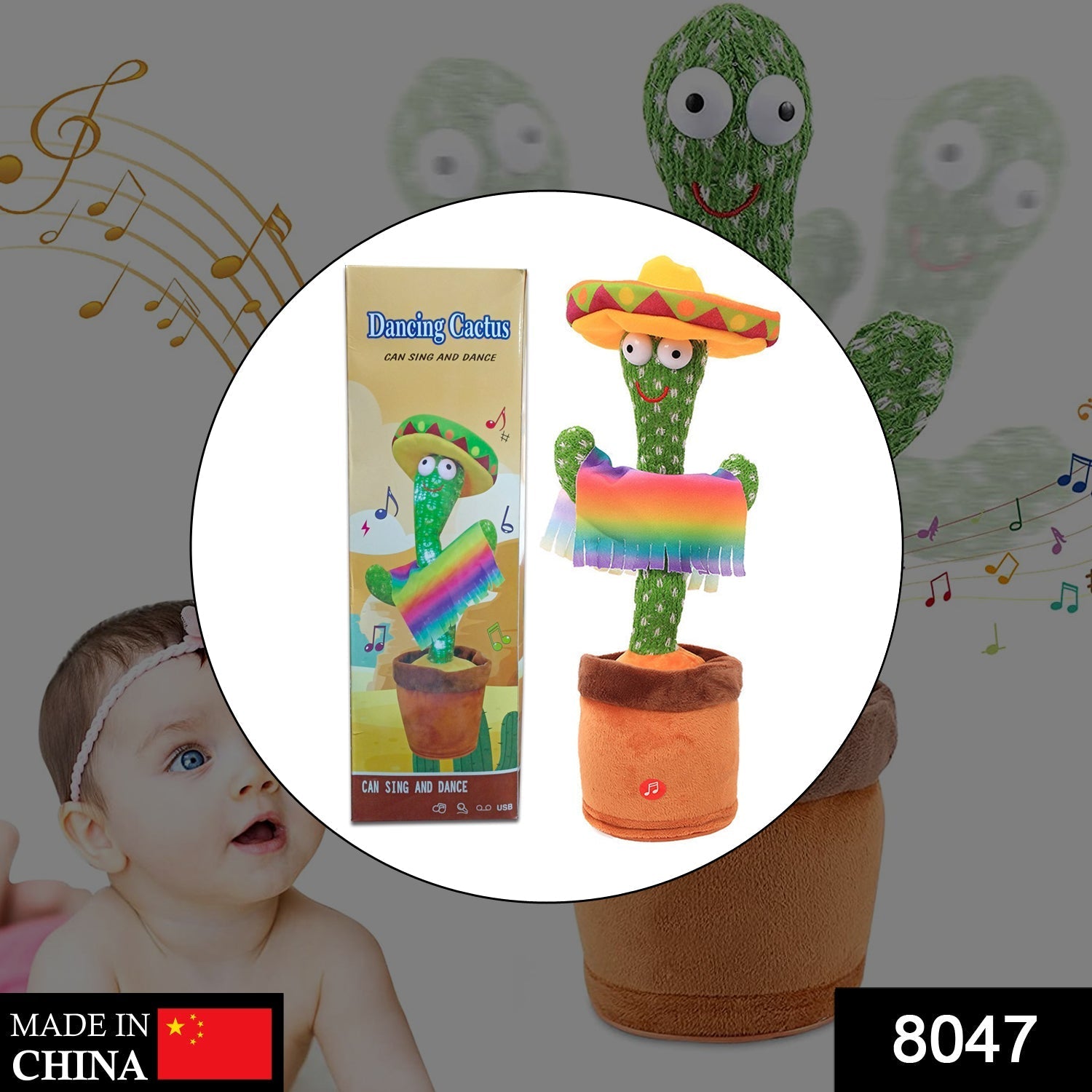 Fun and interactive dancing cactus toy for kids