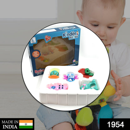 Colorful baby rattle with engaging design for infants&