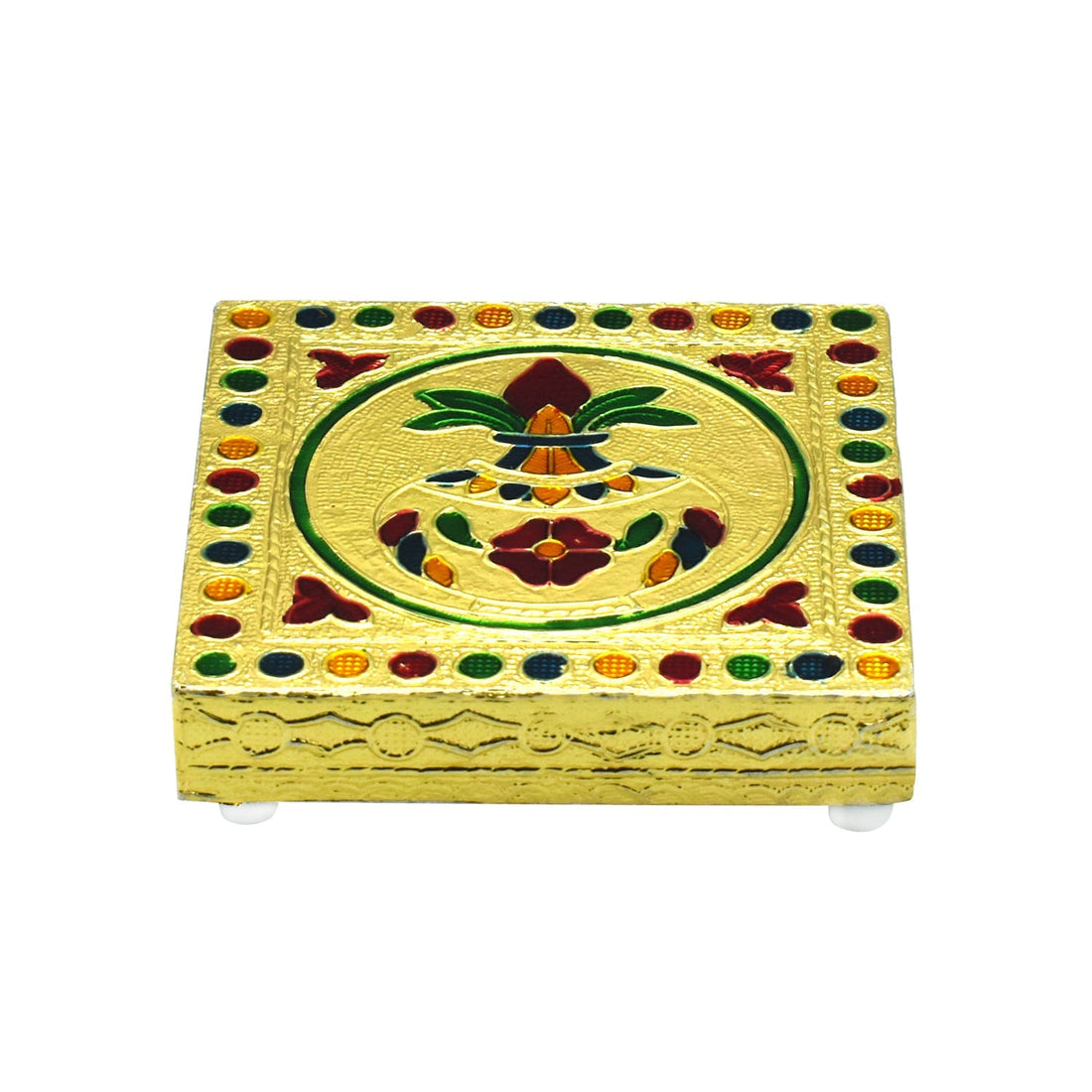 Fancy wooden bajot with intricate design, suitable for decorative purposes