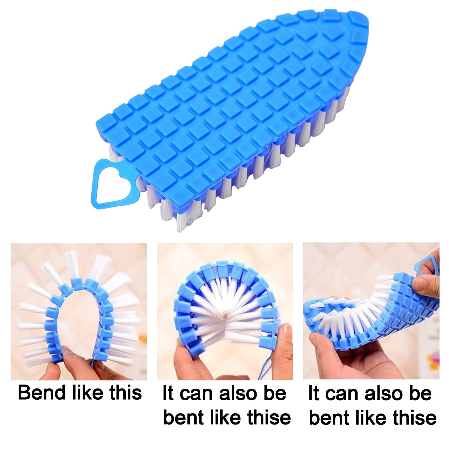 Flexible Plastic Cleaning Brush for Home, Bathroom,