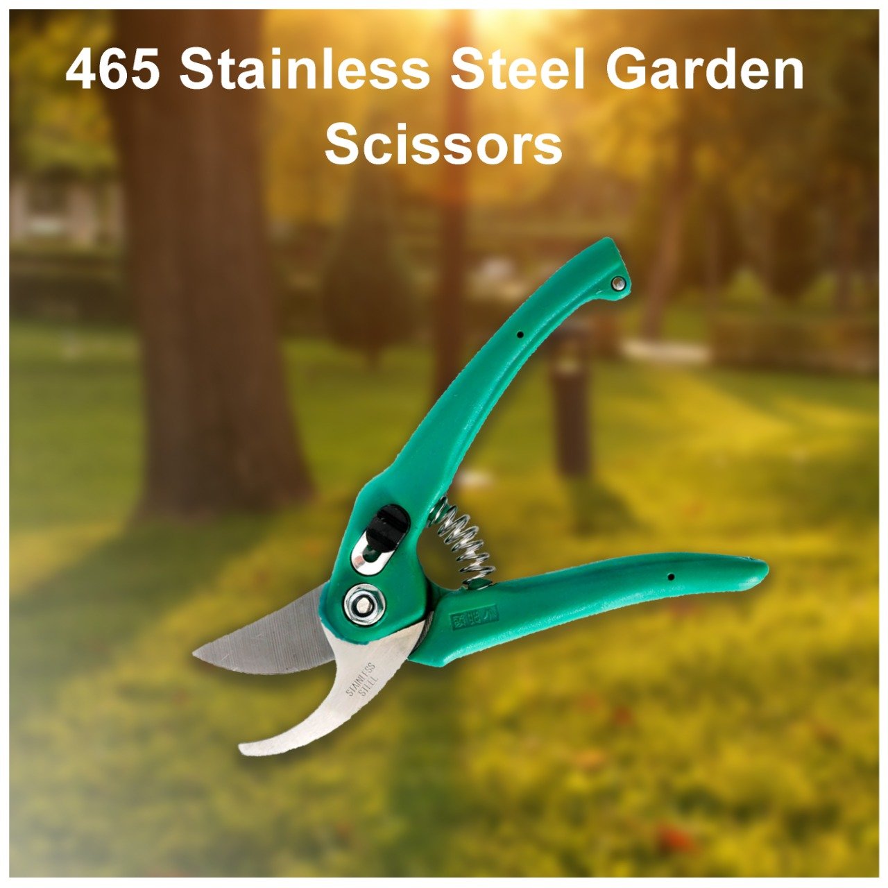 Professional stainless steel garden scissors for precise pruning