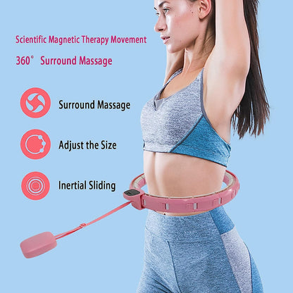 Fitness Adjustable Detachable Fitness Hula Hoop Ring Smart Round Count &amp; Weight Loss Gym Equipment Exercise Smart Hula Hoops