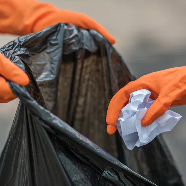 Bathroom can liners for waste disposal