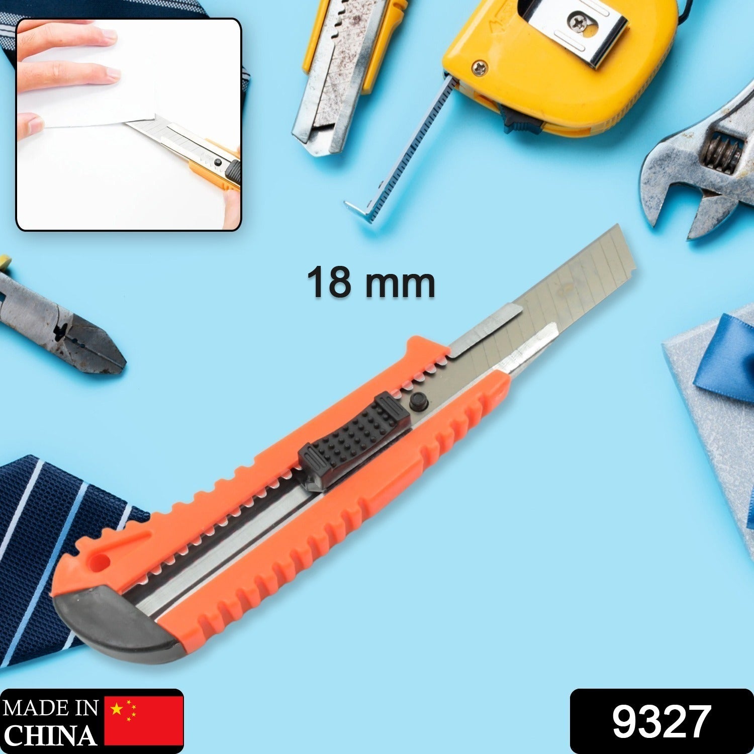 Multi-Use Iron Cutter, Cutting Blade and Precision Knife Blade, Utility Knife - Heavy Duty Industrial Cutter Knife (18mm)