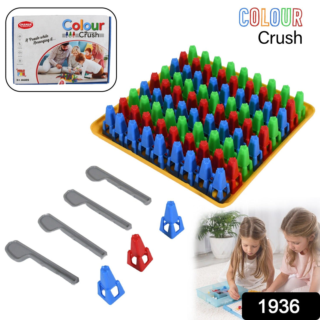 Plastic Color Crush Game Board, A Puzzle Game, Challenge&