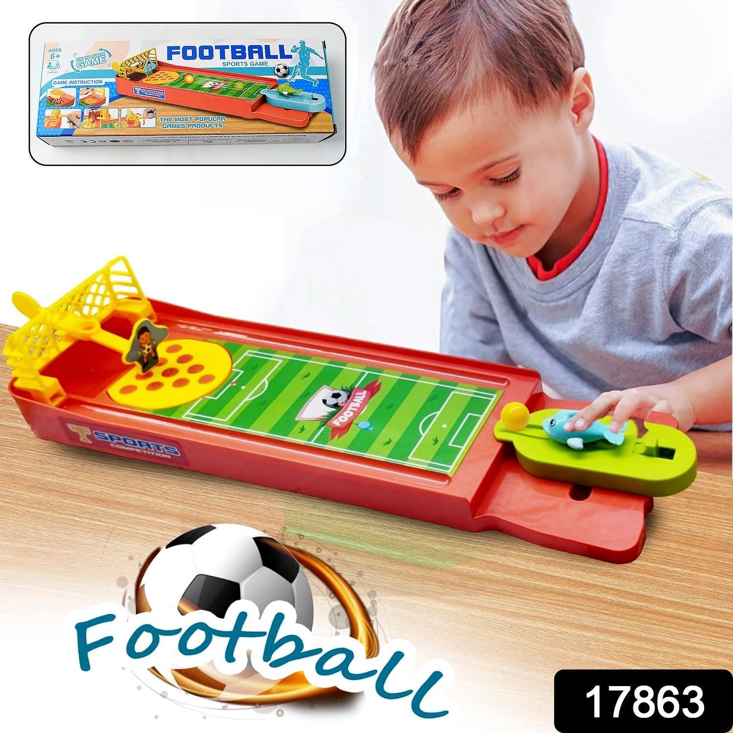 Mini Table Top Finger Football Game for Kids-Desktop Game for Kids &amp; Adults, Fun Indoor Finger Bowling Game for Boys &amp; Girls, Family Board Game