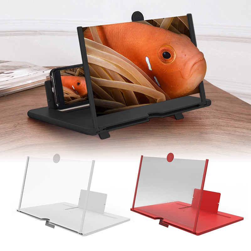 Video screen magnifier designed for improved viewing comfort.