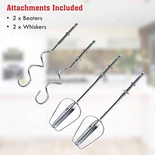 Lightweight electric mixer with attachment options