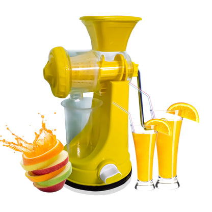 Efficient manual juicer with a compact design, perfect for squeezing juice from fruits at home.