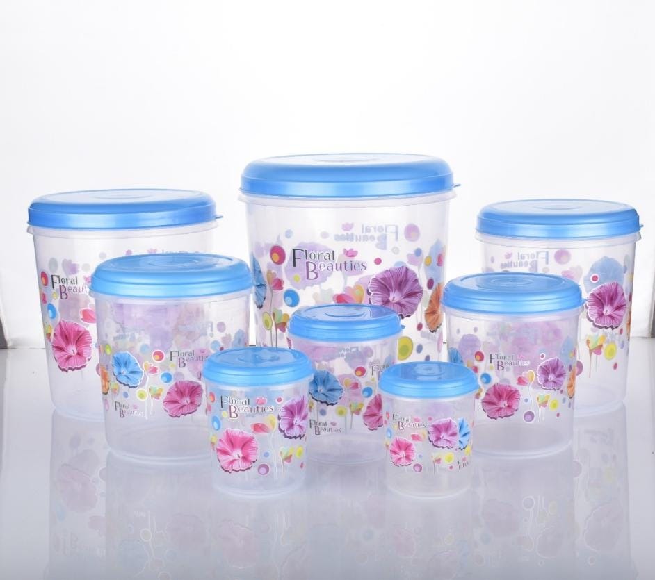 Airtight transparent container set