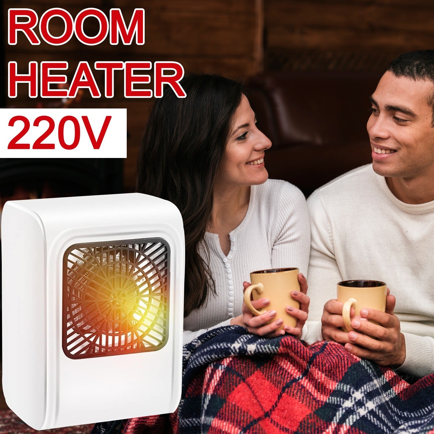 Room Heater 220V Brown Box Heater For Office &amp; Bedroom Use Heater