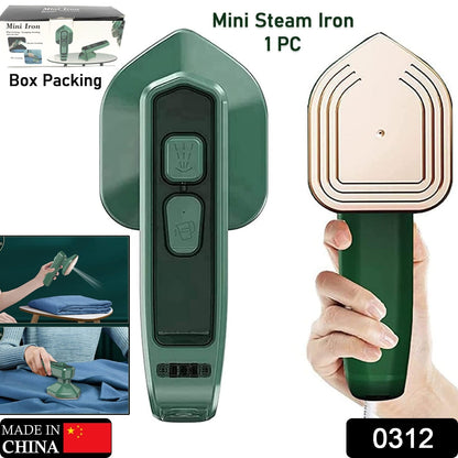 Mini Steamer &amp; Iron: 2-in-1 Portable Travel Friendly