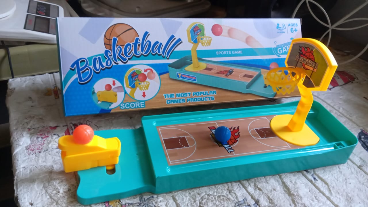 Mini Table Top Finger Basketball Game for Kids - Desktop Game for Kids &amp; Adults, Basketball Finger Bowling Game, Fun Indoor Finger Bowling Game for Boys &amp; Girls, Family Board Game