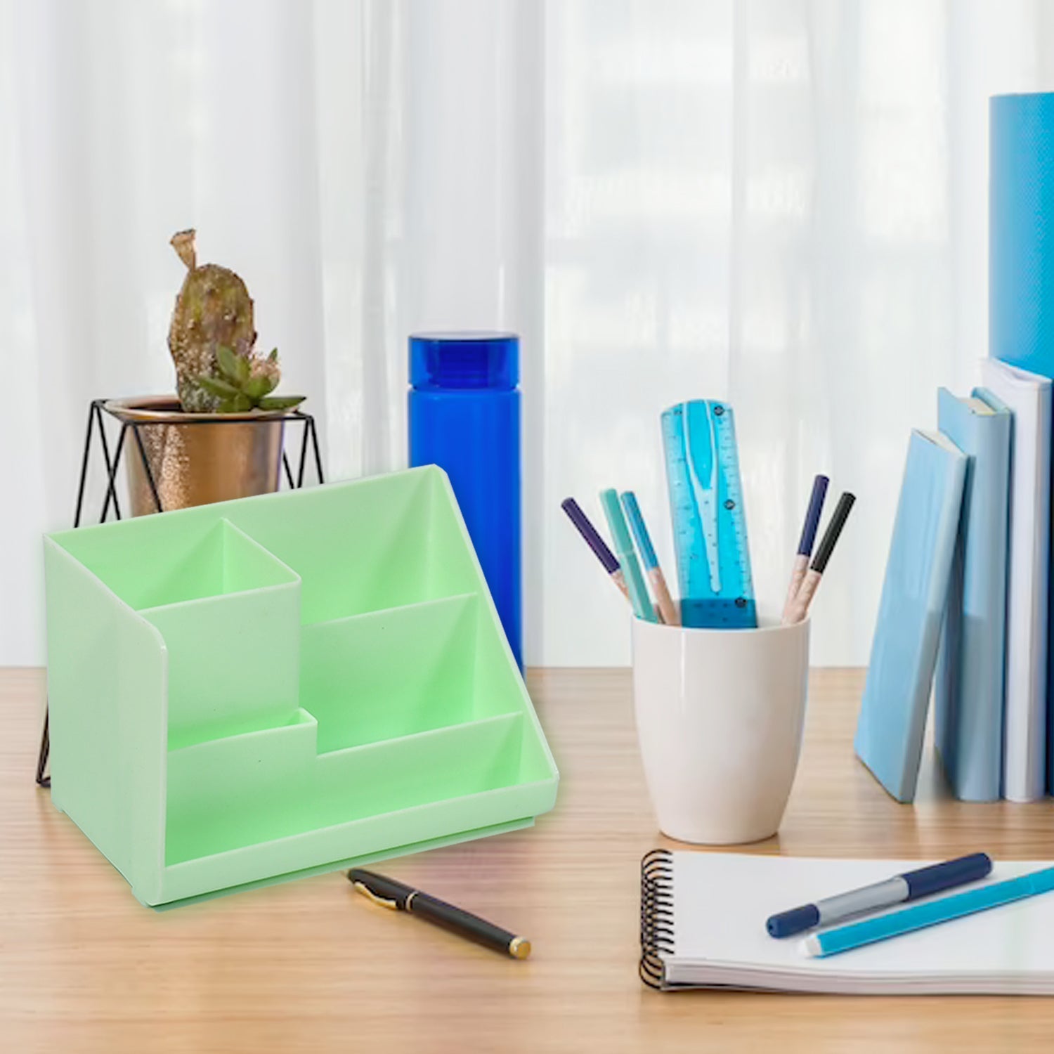 Office desk organizer with color box