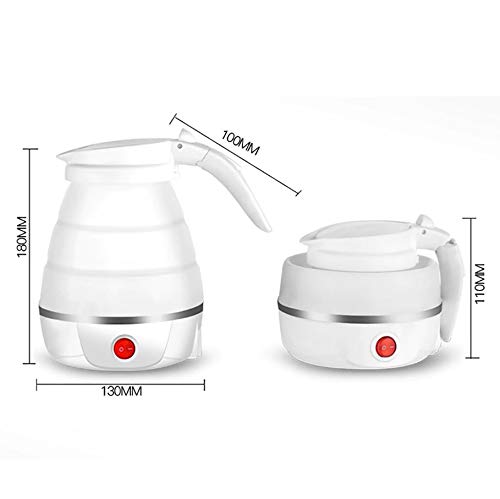 Foldable silicone kettle with lid, portable camping accessory