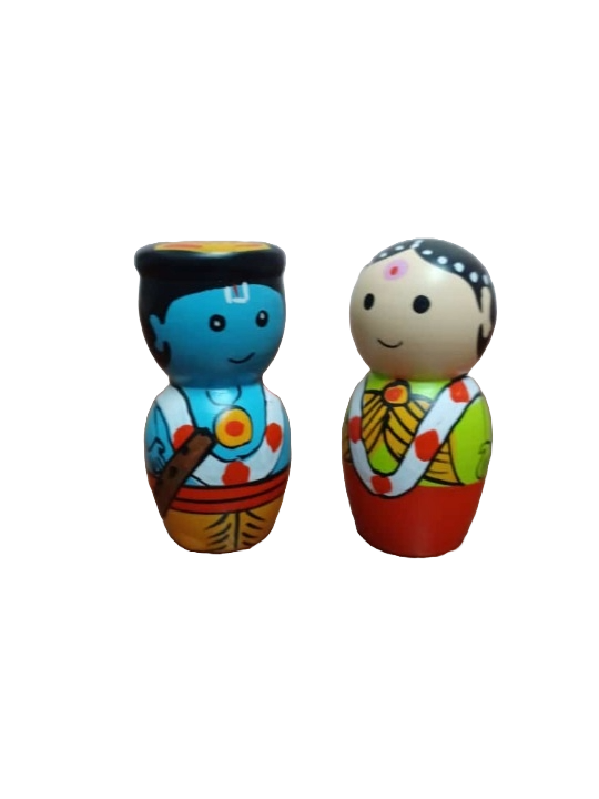 SHiU_Lord Radha Krishna_Wooden Doll_SH104SH0332_3